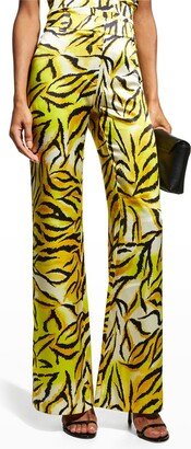 Studio Wide-Leg Silk Pants