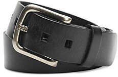 Men's Leather Flat Strap Belt