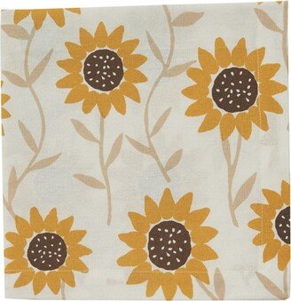 Sunflower Print Napkin Set