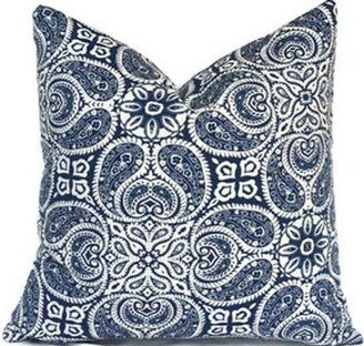 Sale 12x12 Indoor Pillow Cover Decorative Tibi Navy