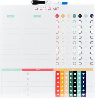 U Brands Square Dry Erase Chore Chart White/Muted