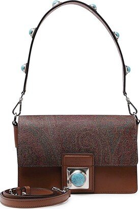 Embellished Foldover Shoulder Bag