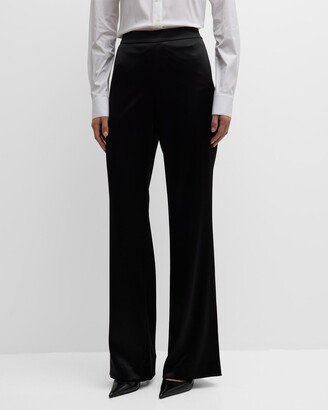 Gates Mid-Rise Flare Pants