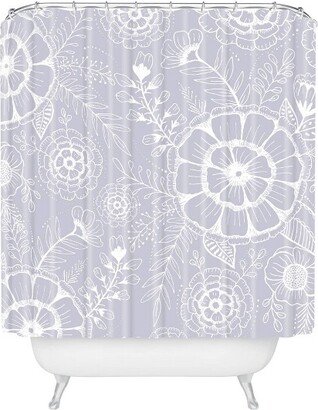 Rosebud Studio Floral Shower Curtain