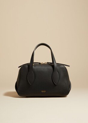 The Small Maeve Crossbody Bag in Black Pebbled Leather