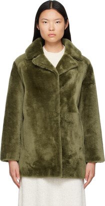 Green Notched Lapel Coat