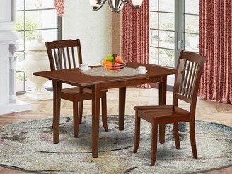 Dinette Set for Includes a Rectangle Dining Room Table and Chairs, Mahogany