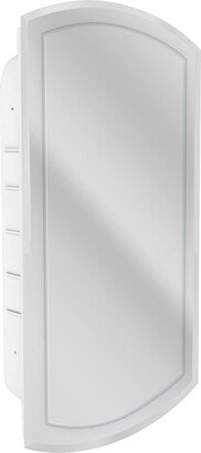 Head West Headwest Beveled V-groove Recessed Mirrored Medicine Cabinet - White - 16 X 30