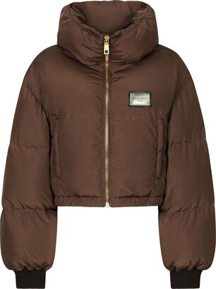 Logo-Plaque Puffer Jacket-AC