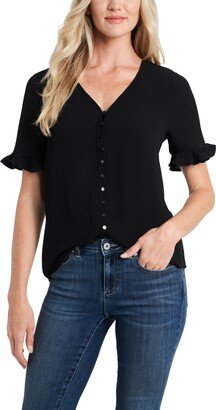 Ruffle Sleeve Blouse-AA