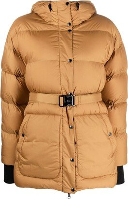 Coyote belted padded jacket