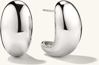 Mega Dome Earrings Silver