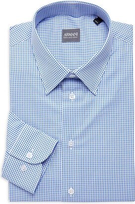 Classic Fit Checked Dress Shirt