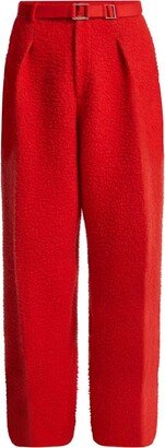 Straight-Leg Wool-Blend Trousers-AD