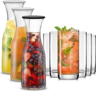 Glass Pitcher 9 Piece Set