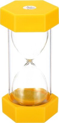 Unique Bargains 2 Minute Sand Timer, Hexagon Small Sandy Clock, Count Down Sand Glass Yellow