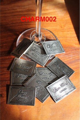 ELK Lifestyle Rectangle Cheers Wine Charms