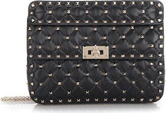 Garavani Rockstud Spike Foldover Top Shoulder Bag