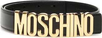 Logo Lettering Buckle Belt-AC