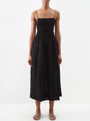 Everleigh Shirred Midi Dress