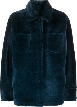 Shearling Shirt Jacket-AA