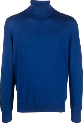 Roll-Neck Virgin Wool Jumper-AK