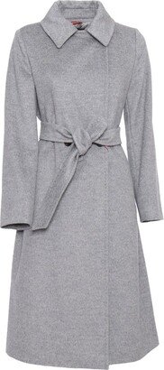 Belted Long-Sleeved Coat-BC