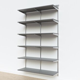 Elfa Classic 4' Basic Melamine Shelving Grey