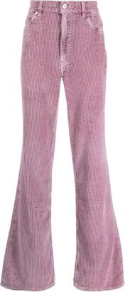 Flared-Leg Corduroy Trousers