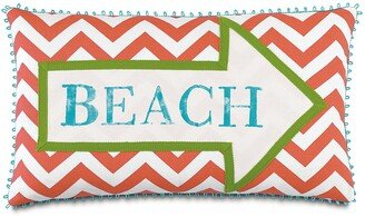 Tropical Sandy Shores Lumbar Pillow Cover