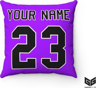 Personalized Sports Jersey Throw Pillow | Cover + Pillow - 16 X Double Sided Print
