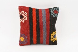 Bohemian Kilim Pillow, Turkish Decorative Throw Home Decor, Ethnic Sofa Wool Antique Pillow