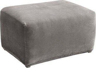 Stretch Pique Ottoman Flannel Gray