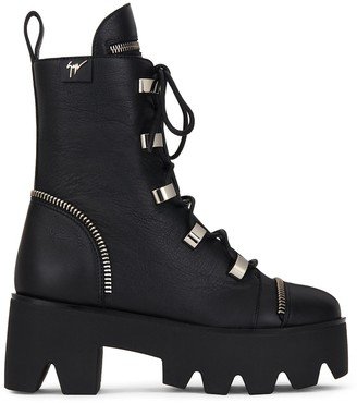 Chunky Sole Combat Boots-AB