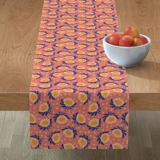 Table Runners: African King Protea - Pink Table Runner, 72X16, Pink