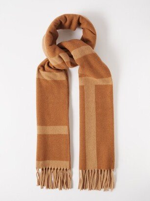 Monogram-jacquard Wool Scarf