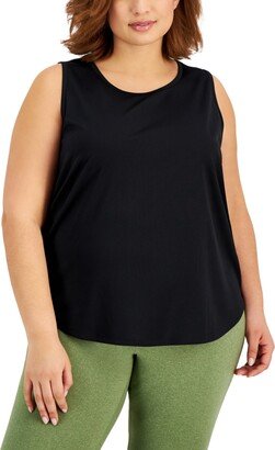 Id Ideology Plus Size Birdseye Mesh Tank Top, Created for Macy's