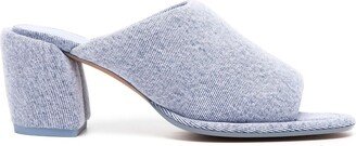 Naomi Pillow 70mm denim mules