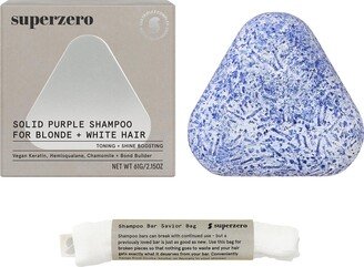 superzero Purple Shampoo Bar for Blonde, Highlighted & White Hair