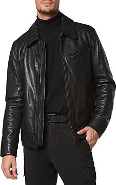Overton Leather Trucker Jacket