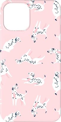 Custom Iphone Cases: Funny Dalmatian - Pink Phone Case, Silicone Liner Case, Matte, Iphone 11, Pink