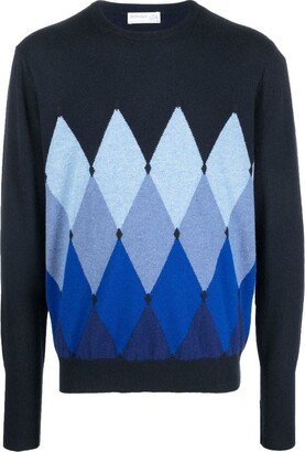 Geometric cashmere sweater