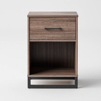 Mixed Material Nightstand