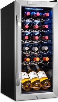Freestanding Wine Refrigerator, 18 Bottle Wine Cooler