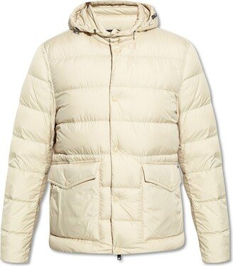 Buttoned Hooded Puffer Jacket