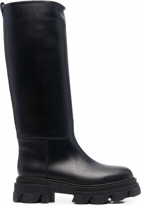 Black Calf Leather Perni 07 Boots