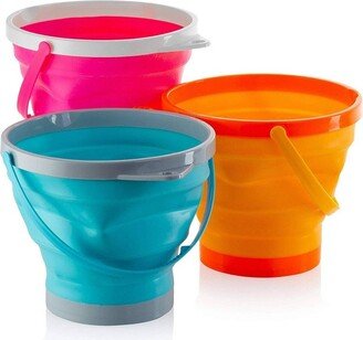 Top Race Large Foldable Pail Bucket - Set of 2