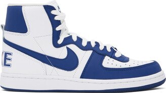 Blue & White Nike Edition Terminator High Sneakers