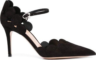 Ariana D'Orsay 85mm suede pumps