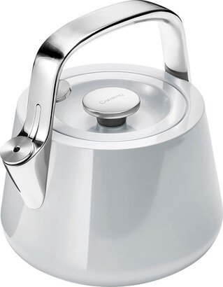 Caraway Home 2 qt. Whistling Tea Kettle Grey